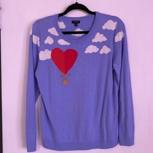 Talbots Heart Hot Air Balloon Sweater